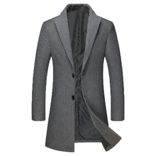 Load image into Gallery viewer, Men Autumn Long Wool Coat
