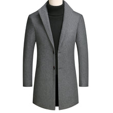 Load image into Gallery viewer, Men Autumn Long Wool Coat
